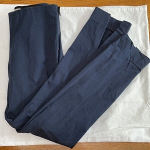 Everlane Navy Back Slit Work Pant